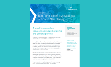 Case Study: Ben Porat Yosef-Jewish day school
