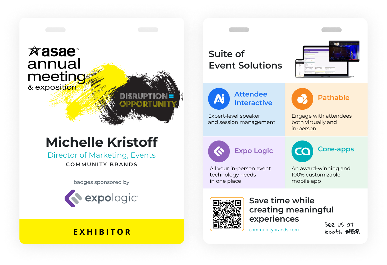 ASAE badge examples