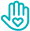 hand heart icon